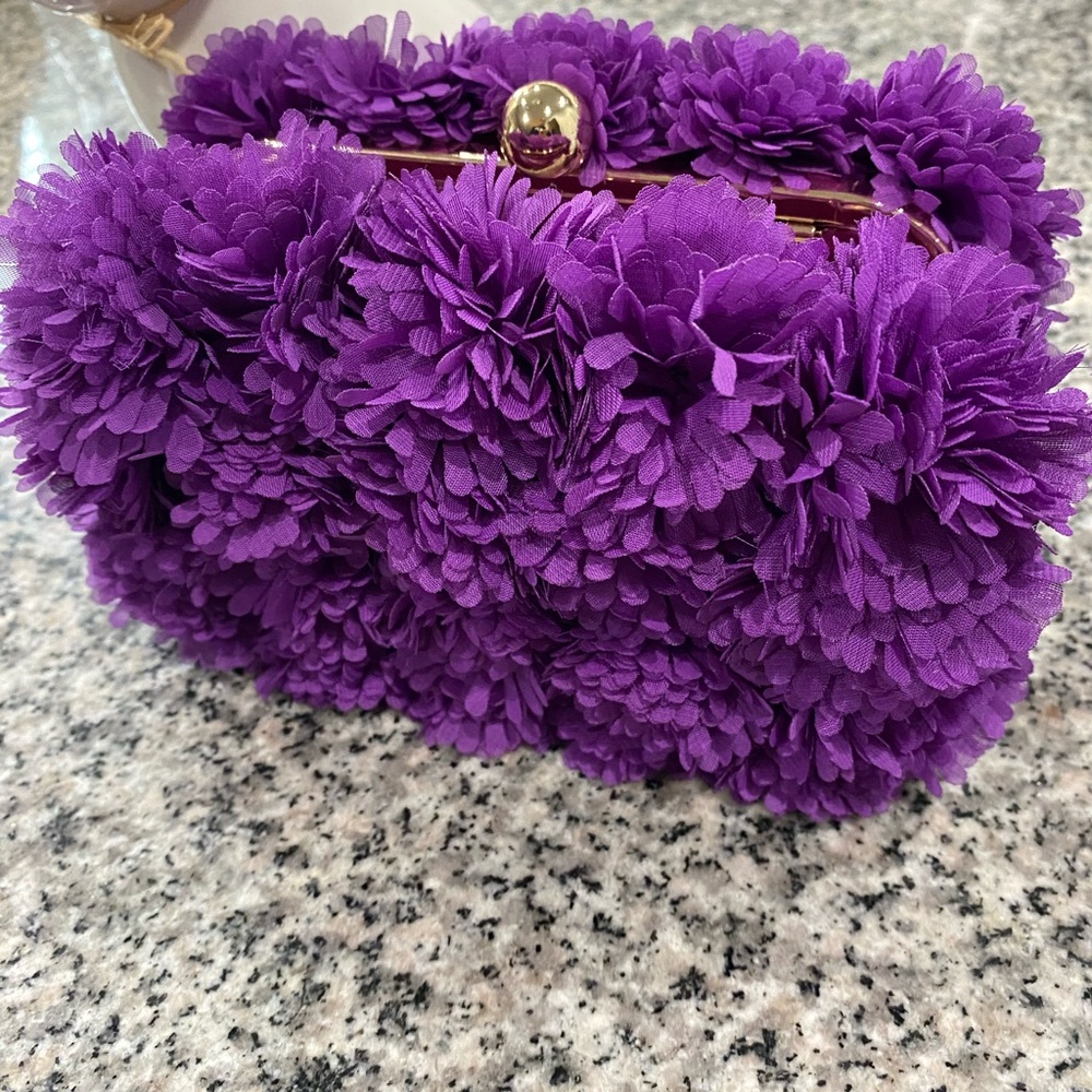 Pink Haley Floral Clutch
